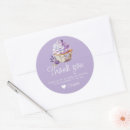 Recherche de muffin autocollants Violet
