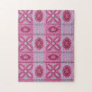 Recherche de rayures roses puzzles Jardin