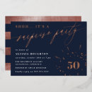 Recherche de rose gold surprise anniversaire invitations Calligraphie