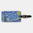 Recherche de peintures célèbres bagages étiquettes Nuit étoilée