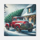 Recherche de camions vintages magnets Noël