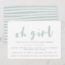 Recherche de minimal baby shower fille invitations Mother to be