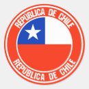 Recherche de drapeau de chili autocollants Travel