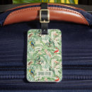 Recherche de feuille tropicale bagages étiquettes Exotique