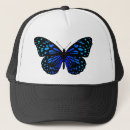 Recherche de papillon bleu casquettes Noir