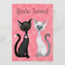 Recherche de chat noir et blanc invitations Rose