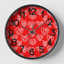 Recherche de saint valentin horloges Rouge