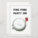 Recherche de ping pong invitations Drôle