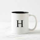 Suche nach mit monogramm anfangsbuchstabe tassen Schwarz und weiß