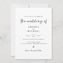 Recherche de blanc dos invitations Minimaliste