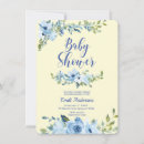 Recherche de jaune baby shower invitations Au floral