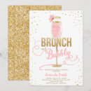 Recherche de brunch pétillant invitations Rose et or