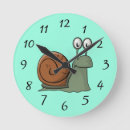 Suche nach der schnecke wanduhren Cartoon