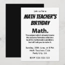 Suche nach mathe einladungen Lehrerin