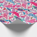 Recherche de papillon lavande papier cadeau Rose