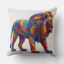 Recherche de lion coloré coussins Abstrait
