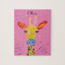 Recherche de girafffes puzzles Pour elle