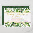 Recherche de gold baby shower invitations Vert