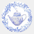 Recherche de décoration chinoise autocollants Bleu et blanc