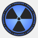 Recherche de symbole rayonnement autocollants Radioactif