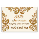 Suche nach 50 hochzeitstag tischkarten 50th anniversary