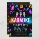 Suche nach karaoke party einladungen Musikgeburtstag