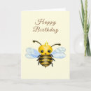 Recherche de abeille heureuse vœux cartes Pour enfants