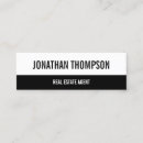 Recherche de type moderne cartes visite Noir et blanc
