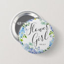 Recherche de bleu de fleur badges Flower girl