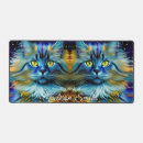 Recherche de joli chat tapis souris Bleu
