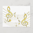 Suche nach musikalische anmerkung postkarten Gold