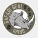 Recherche de rhinoceros autocollants Safari