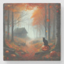 Recherche de chat halloween dessous de verres Éffrayant