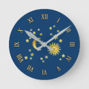 Recherche de lune et étoile horloges Étoiles