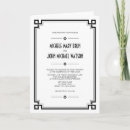 Recherche de menu vintage mariage invitations Noir