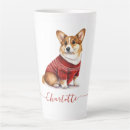 Recherche de chien mignon tasses Aquarelle