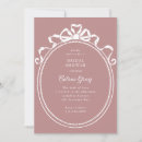 Recherche de ribbon bridal shower invitations Élégant