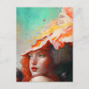 Recherche de fille rousse cartes postales Cheveux roux