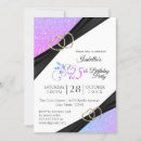 Recherche de purple glitter invitations Girly