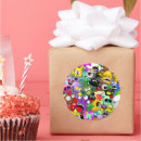 Recherche de motif drôle autocollants Monstres