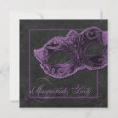 Recherche de de mascarade pour invitations Violet