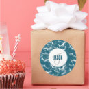 Recherche de grand requin blanc autocollants Bleu