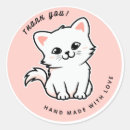 Suche nach rosa katzen aufkleber Niedlich