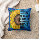 Recherche de jaune tournesol coussins Citation inspirante