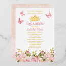 Recherche de fleurs papillon invitations Quinceañera