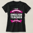 Suche nach englischlehrer tshirts Beruf