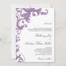 Recherche de lilac mariage invitations Classique