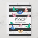 Recherche de papillon noir et blanc cartes postales Fête