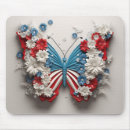 Recherche de papillon rouge tapis souris Bleu