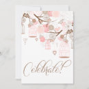 Recherche de oiseaux roses invitations Vintage